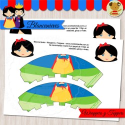 Blancanieves - Wrappers y Toppers