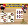 Super Heroes  -  Kit Decoracion Fiesta Imprimible