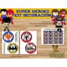 Super Heroes  -  Kit Decoracion Fiesta Imprimible