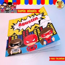 Super Héroes - Cuaderno para colorear