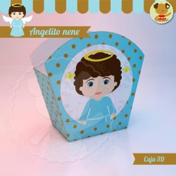 Angelito nene - Caja 3D  Golosinas Maceta