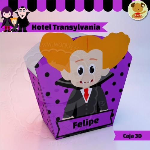 Hotel Transylvania Dennis - Caja 3D  Golosinas Maceta