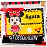 Minnie -  Kit Decoración Fiesta Imprimible (Rojo)